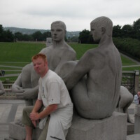75 Richard in het Vigelandpark