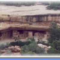 Panorama Cliff Palace in Mesa Verda